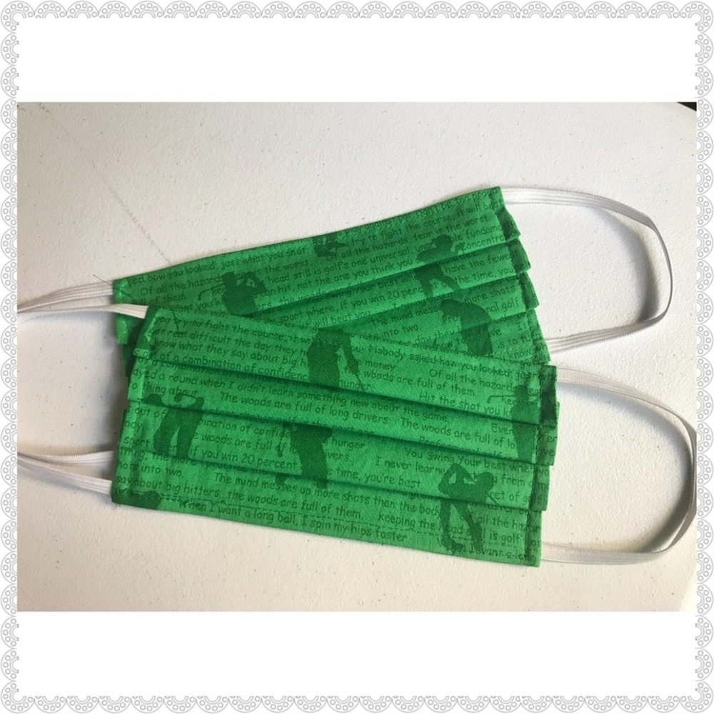 Kid's Handmade Golf Face Mask with Filter Pocket